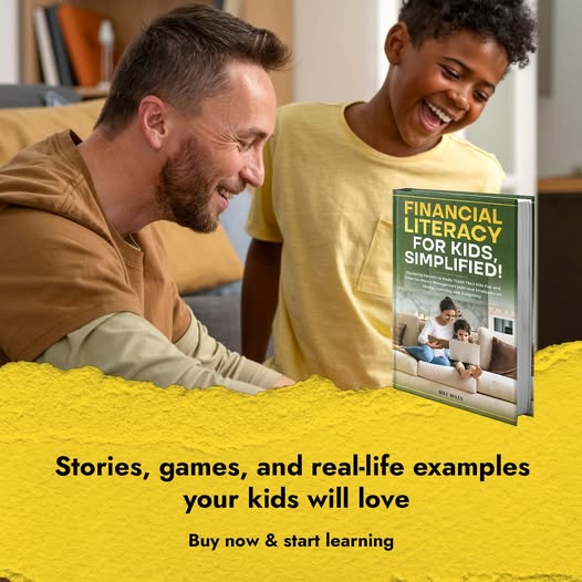 October 2025 Newsletter Cover - Father teaching son about finances